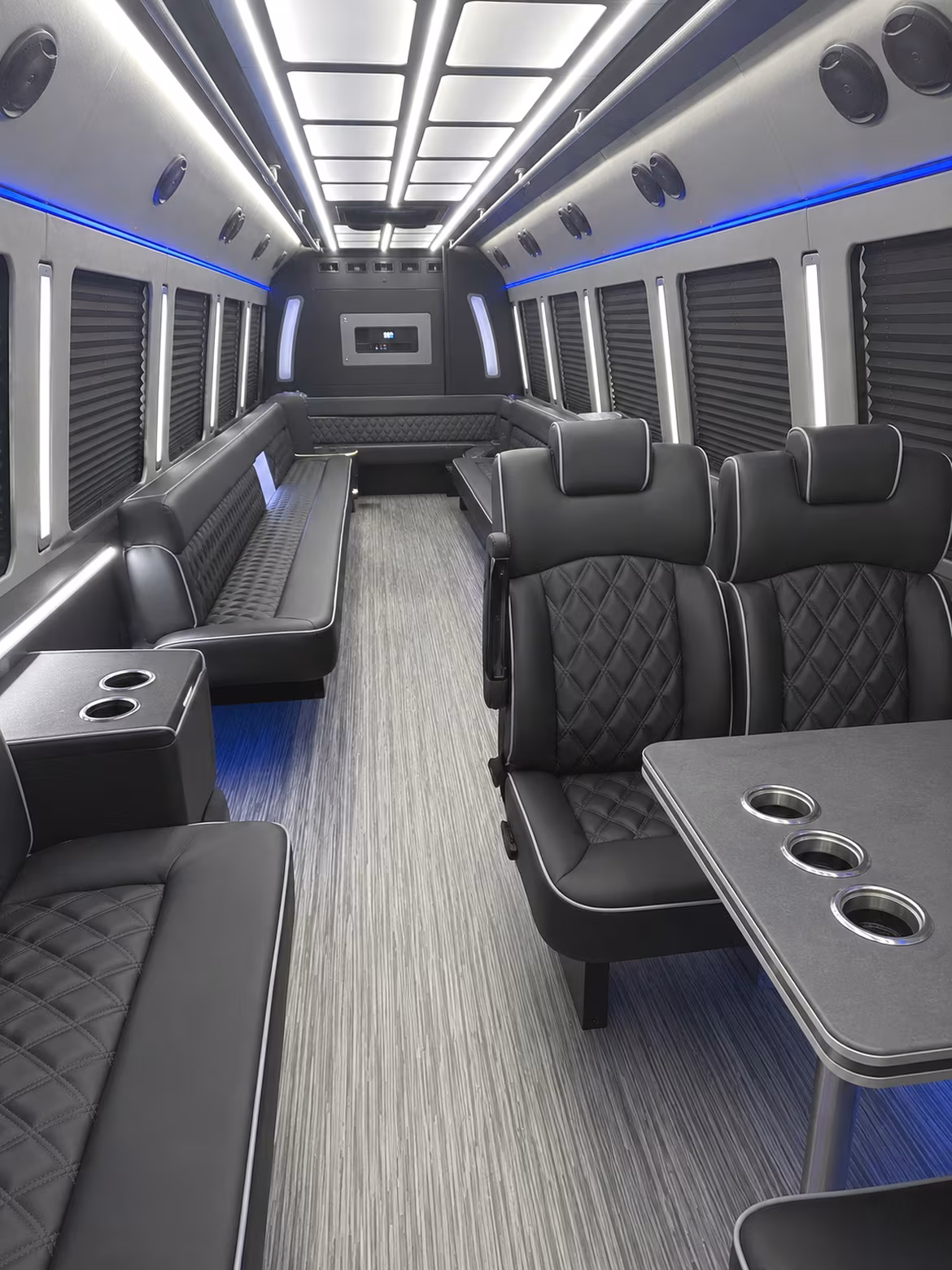 temecula 25 passenger party bus inside