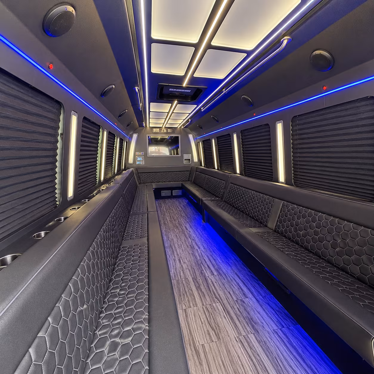 temecula 30 passenger party bus interior