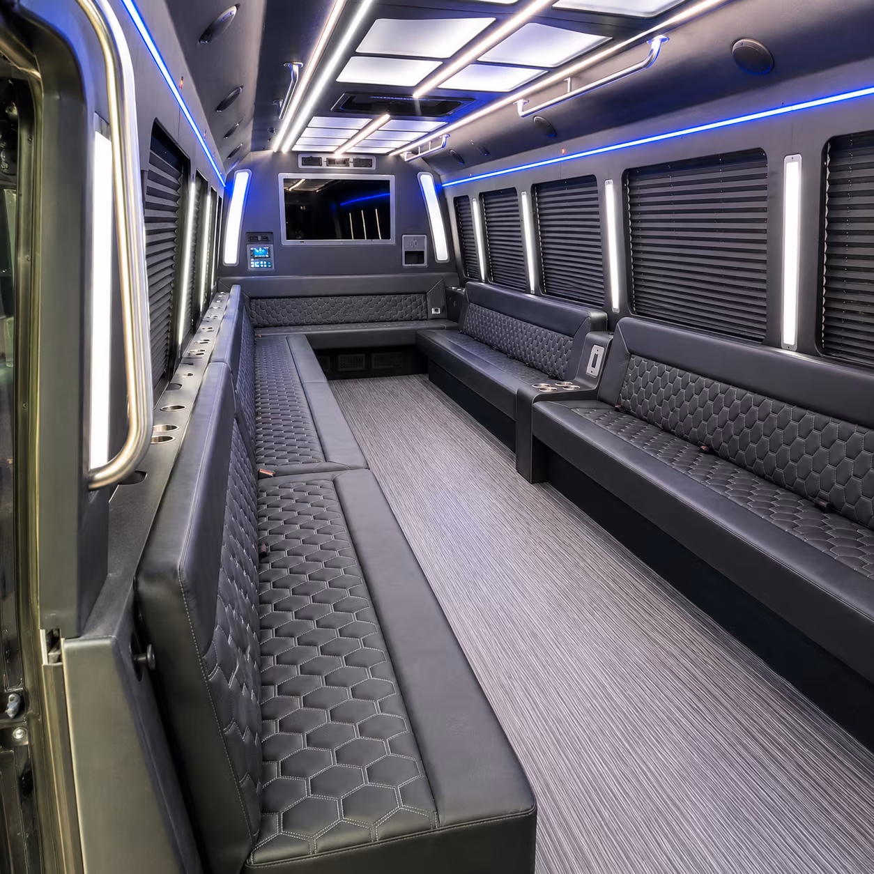 temecula 40 passenger party bus interior
